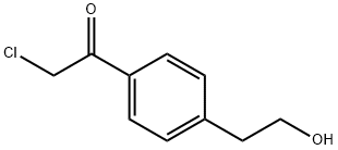 Ethanone, 2-chloro-1-[4-(2-hydroxyethyl)phenyl]- (9CI) Struktur