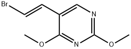 PyriMidine, 5-(2-broMoethenyl)-2,4-diMethoxy-, (E)- Struktur