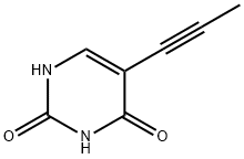 2,4(1H,3H)-Pyrimidinedione, 5-(1-propynyl)- (9CI) Struktur