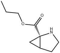 2-Azabicyclo[3.1.0]hexane-1-carboxylicacid,propylester,(1R)-(9CI) Struktur