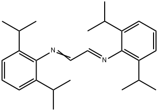 N-{(E)-2-[(2,6-diisopropylphenyl)imino]ethylidene}-2,6-diisopropylaniline Struktur