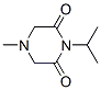 2,6-Piperazinedione,1-isopropyl-4-methyl-(8CI) Struktur