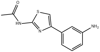 N-[4-(3-AMinophenyl)-2-thiazolyl]acetaMide Struktur