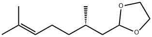 (-)-2-[(S)-2,6-Dimethyl-5-heptenyl]-1,3-dioxolane Struktur