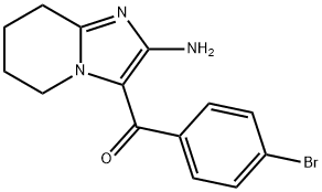 2-Amino-3(4-bromobenzoyl)-5,6,7,8-tetrahydroimidazo[1,2-a]pyridine Struktur