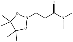 3-(N,N-Dimethylamino)-3-oxopropylboronic acid pinacol ester Struktur