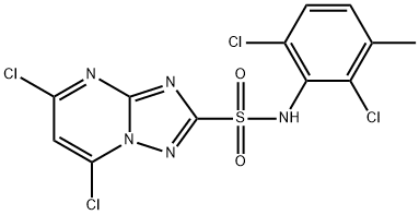 N-(2,6-Dichloro-3-methylphenyl)-5,7-dichloro-1,2,4-triazolo[1,5-a]pyrimidine-2-sulfonamide Struktur