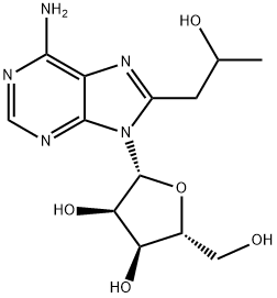 8-(2-hydroxypropyl)adenosine Struktur