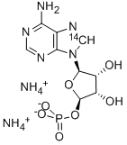 ADENOSINE-8-14C 5'-MONOPHOSPHATE DIAMMONIUM SALT Struktur