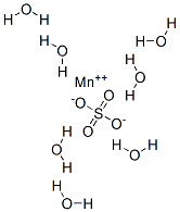 Manganese sulfate heptahydrate Struktur