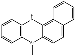 7,12-Dihydro-7-methylbenzo[c]phenarsazine Struktur