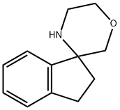 Spiro[1H-indene-1,3'-morpholine], 2,3-dihydro- Struktur