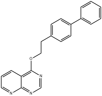 4-(2-(1,1'-Biphenyl)-4-ylethoxy)pyrido(2,3-d)pyrimidine Struktur