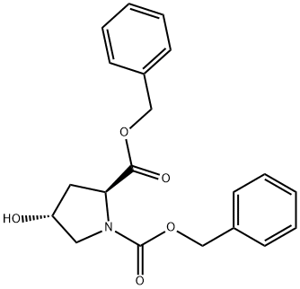 （2s，4r）-1，2-dicarbobenzyloxy-4-hydroxypyrrolidine Struktur