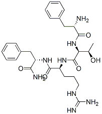 phenylalanyl-threonyl-arginyl-phenylalaninamide Struktur