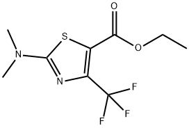 ETHYL 2-DIMETHYLAMINO-4-TRIFLUOROMETHYL-5-THIAZOLECARBOXYLATE Struktur