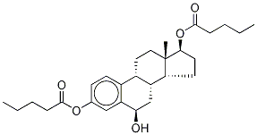 (6α,17β)-Estratriol 3,17-Dipentanoate Struktur