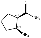 cis-2-Amino-1-cyclopentanecarboxamide Struktur