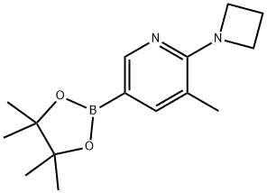 2-(azetidin-1-yl)-3-Methyl-5-(4,4,5,5-tetraMethyl-1,3,2-dioxaborolan-2-yl)pyridine Struktur