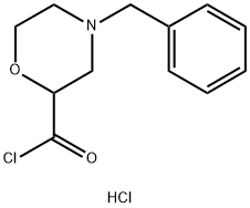 4-BENZYL-2-MORPHOLINECARBONYL CHLORIDE HYDROCHLORIDE Struktur