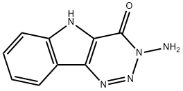 3-amino-5H-1,2,3-triazin(5,4b)indol-4-one Struktur