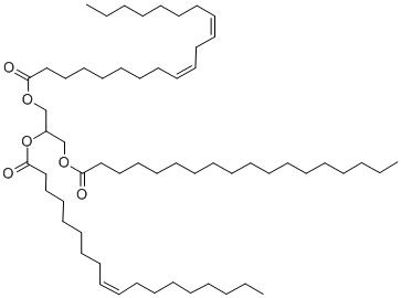 1-LINOLEOYL-2-OLEOYL-3-STEAROYL-RAC-GLYCEROL Struktur