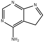 5H-Pyrrolo[2,3-d]pyrimidin-4-amine (9CI) Struktur