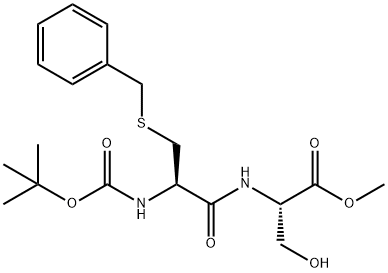 BOC-CYS(BZL)-SER-OME Struktur