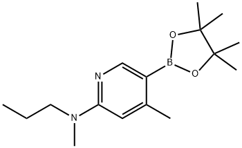 N,4-diMethyl-N-propyl-5-(4,4,5,5-tetraMethyl-1,3,2-dioxaborolan-2-yl)pyridin-2-aMine Struktur