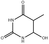 6-hydroxy-5,6-dihydrothymine Struktur