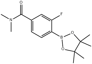 3-Fluoro-N,N-diMethyl-4-(tetraMethyl-1,3,2-dioxaborolan-2-yl)benzaMide Struktur