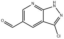 3-Chloro-1H-pyrazolo[3,4-b]pyridine-5-carbaldehyde Struktur