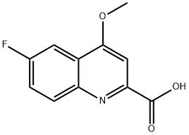 6-Fluoro-4-methoxy-quinoline-2-carboxylic acid Struktur