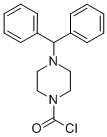 4-BENZHYDRYLPIPERAZIN-1-YL CARBONYL CHLORIDE Struktur