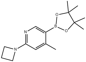 2-(azetidin-1-yl)-4-Methyl-5-(4,4,5,5-tetraMethyl-1,3,2-dioxaborolan-2-yl)pyridine Struktur