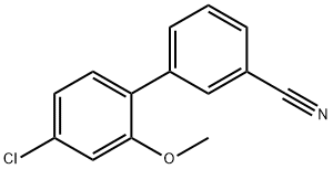 3-(4-Chloro-2-methoxyphenyl)benzonitrile Struktur