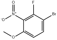 1-Bromo-2-fluoro-4-methoxy-3-nitrobenzene Struktur