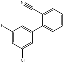 2-(3-Chloro-5-fluorophenyl)benzonitrile Struktur