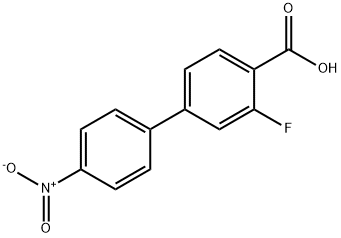 2-Fluoro-4-(4-nitrophenyl)benzoic acid Struktur