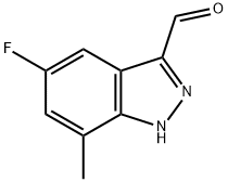 5-fluoro-7-Methyl-1H-indazole-3-carbaldehyde Struktur