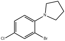 1-(2-BroMo-4-chlorophenyl)pyrrolidine Struktur