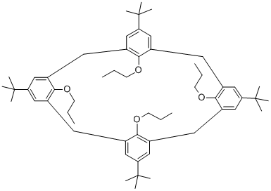 4-TERT-BUTYL-CALIX[4]ARENE TETRA-N-PROPYL ETHER Struktur