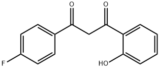 1-(4-FLUOROPHENYL)-3-(2-HYDROXYPHENYL)PROPANE-1,3-DIONE Struktur