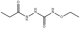 Propanoic  acid,  2-[(ethoxyamino)carbonyl]hydrazide Struktur