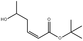 2-Hexenoic acid, 5-hydroxy-, 1,1-dimethylethyl ester, (Z)-(+/-)- Struktur