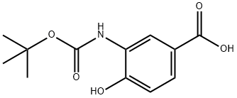 3-(BOC-AMINO)-4-HYDROXYBENZOIC ACID Struktur