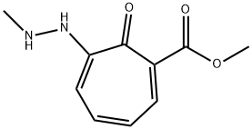 1,3,5-Cycloheptatriene-1-carboxylicacid,6-(2-methylhydrazino)-7-oxo-,methyl Struktur