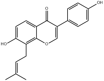 8-Prenyldaidzein Struktur