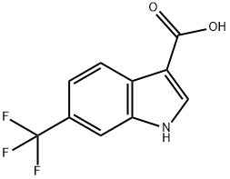 6-(trifluoroMethyl)-1H-indole-3-carboxylic acid Struktur