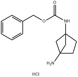 benzyl N-{4-aminobicyclo[2.1.1]hexan-1-yl}carbamate hydrochloride Struktur